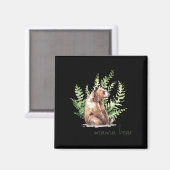 Woodland Mama Bear Baby Shower  Magneet (Voorkant / Achterkant)