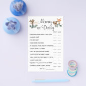 Woodland mama of papa Hij zei dat ze een spelkaart Flyer (Enkel)