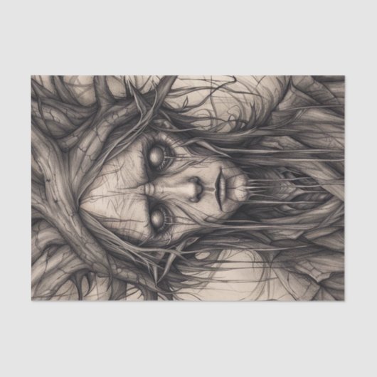 Woodland Man Forest Decoupage papier (Voorkant)