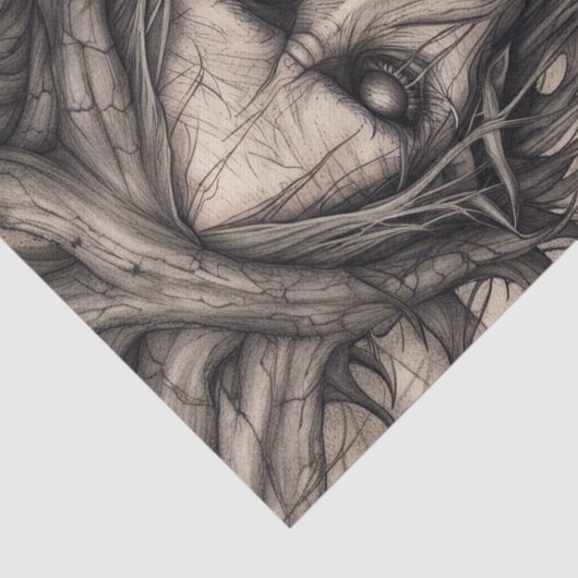 Woodland Man Forest Decoupage papier (Detail)