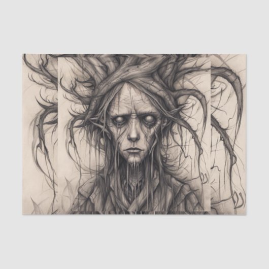 Woodland Man Forest Decoupage papier (Voorkant)