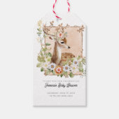 Woodland Manor Baby Shower Cadeaubijslabjes Cadeaulabel (Voorkant)