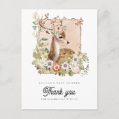 Woodland Manor Baby shower Dank u Briefkaart (Voorkant)
