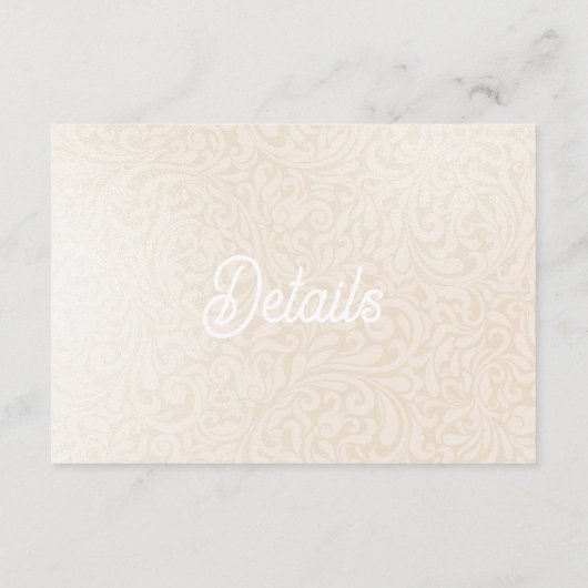 Woodland Manor RSVP Details Enclosure Kaart (Achterkant)