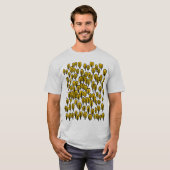 Woodland Map - Autumn Amber Trees T-shirt (Voorkant volledig)