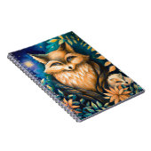 Woodland middernacht FOX - magische kinder school Notitieboek (Rechterzijde)