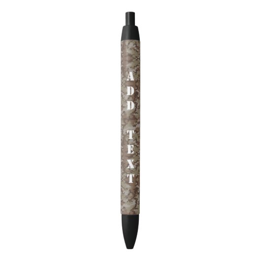 Woodland Militaire Camouflage Blauwe Inkt Pen (Voorkant Verticaal)