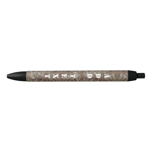 Woodland Militaire Camouflage Blauwe Inkt Pen (Voorkant)