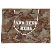 Woodland Militaire Camouflage Large Cadeautasje (Voorkant)