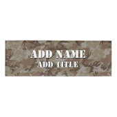Woodland Militaire Camouflage Naambadge (Voorkant)