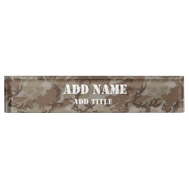 Woodland Militaire Camouflage Naambordje