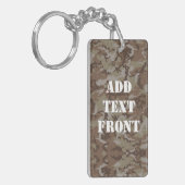 Woodland Militaire Camouflage Sleutelhanger (Voorkant Links)