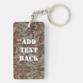 Woodland Militaire Camouflage Sleutelhanger (achterkant)