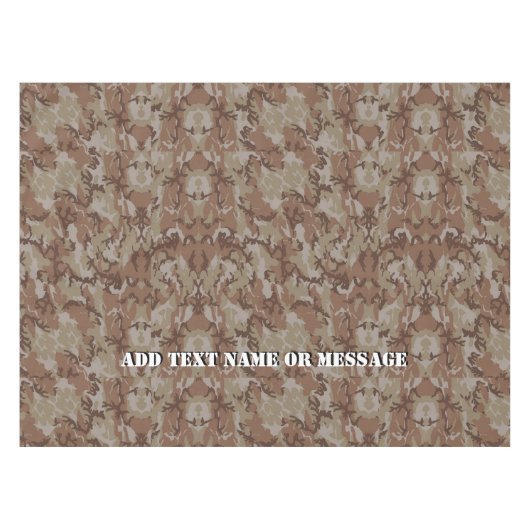 Woodland Militaire Camouflage Tafelkleed (Voorkant (Horizontaal))