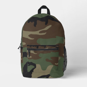 Woodland Militaire Camouflagepatroon Bedrukte Rugzak