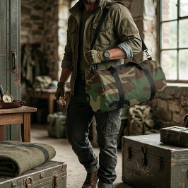 Woodland Militaire Camouflagepatroon Plunjezak