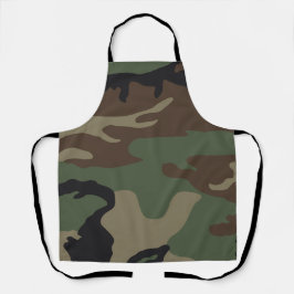 Woodland Militaire Camouflagepatroon Schort