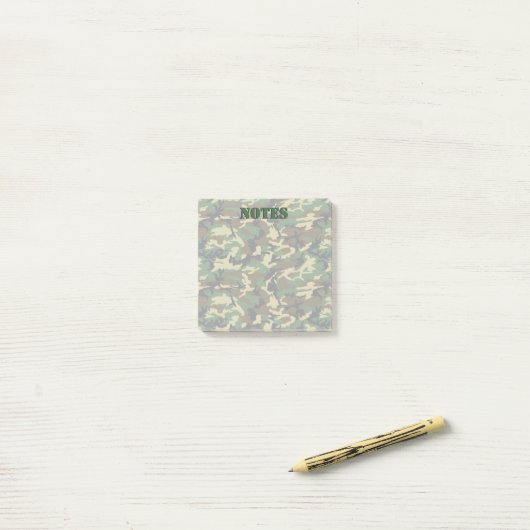 Woodland Militairy Camo Post-it® Notes (Op bureau)
