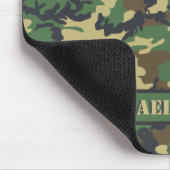 Woodland Militairy Camo Print - Gepersonaliseerd Muismat (Hoek)