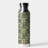 Woodland Militairy Camo Print - Gepersonaliseerd Waterfles (Rechts)
