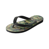 Woodland Militairy Camo Print Kinder Teenslippers (Schuin)