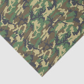 Woodland Militairy Camo Print Tissuepapier (Detail)