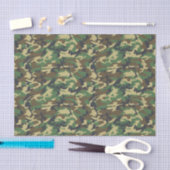 Woodland Militairy Camo Print Tissuepapier (Craft)