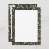 Woodland Military Camouflage Pattern Briefkaart (Voorkant / Achterkant)