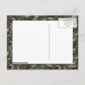 Woodland Military Camouflage Pattern Briefkaart (Achterkant)