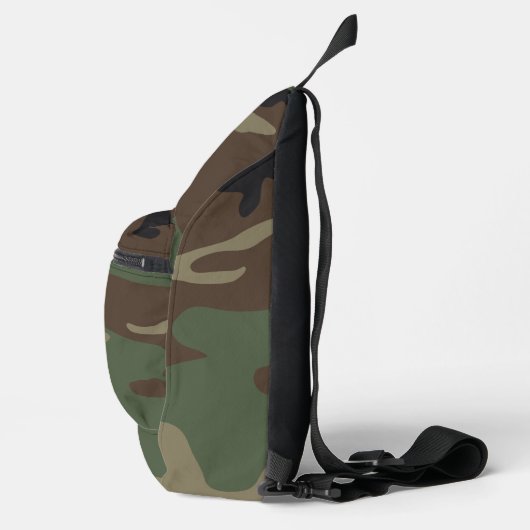 Woodland Military Camouflage Pattern Sling Bag (Rechts)