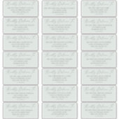 Woodland Mint Green Wedding Guest Adresetiketten Sticker (Voorkant)