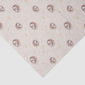 Woodland Mommy and Baby Hedgehog Pattern Tissuepapier (Detail)
