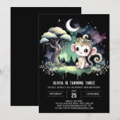 Woodland Monkey Birthday Kaart (Voorkant / Achterkant)