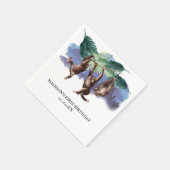Woodland Monkey Verjaardag gepersonaliseerd Servet (Hoek)