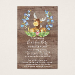 Woodland Moose Boek voor Baby Kaart