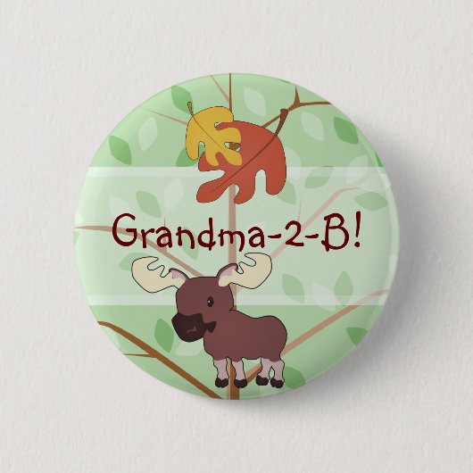 Woodland Moose Button (Voorkant)