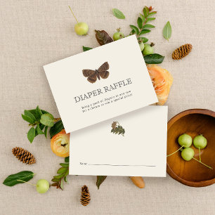 Woodland  Moth Baby shower Behuizing Kaart