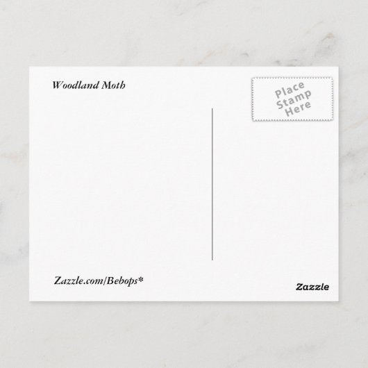 Woodland Moth Briefkaart (Achterkant)