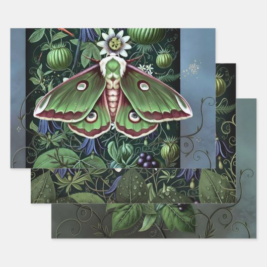  Woodland Moth Inpakpapier Vel (Set)
