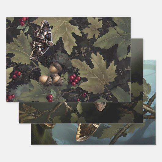  Woodland Moth Inpakpapier Vel (Set)