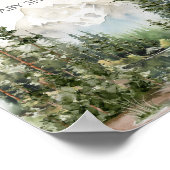 Woodland Mountain Baby shower Welkom Poster (Hoek)