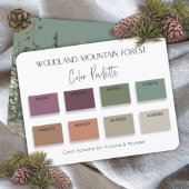 Woodland Mountain Forest Color Palette Kaart