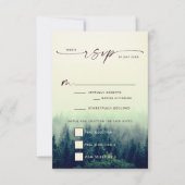 Woodland Mountain Wedding RSVP (Voorkant)