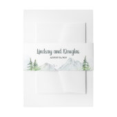 Woodland Mountains bruiloft Uitnodigingen Wikkel (Voorkant Voorbeeld)