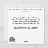 Woodland Mouse Romantische Tea Party Valentijn Feestdagenkaart (Achterkant)