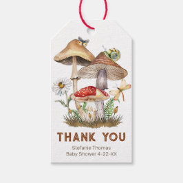 Woodland Mushroom Baby shower Bedankt Gift Labels Cadeaulabel