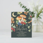 Woodland Mushroom Baby shower Budget Uitnodiging (Staand voorkant)