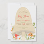 Woodland Mushroom Baby Shower Invitations Kaart (Voorkant)