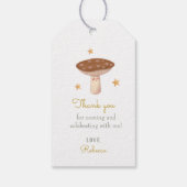 Woodland Mushroom Birthday Gift Labels Cadeaulabel (Achterkant)