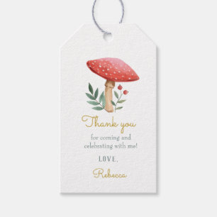 Woodland Mushroom Birthday Gift Labels Cadeaulabel